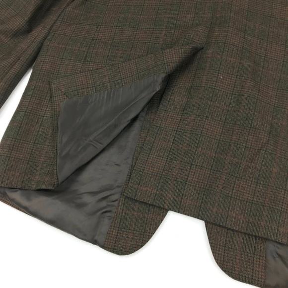 Brooks Brothers Wool Cashmere Plaid Italy Size 45R - Picture 4 of 8